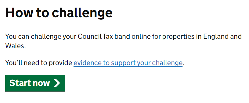 Challenge council tax HMRC