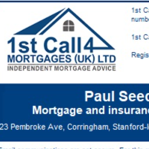 Paul Seed @ 1st Call 4 Mortgages UK Ltd