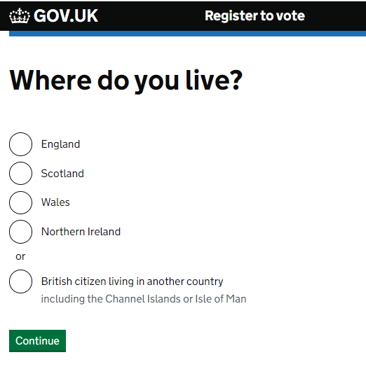 register on the electoral role